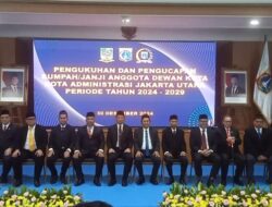 Pengambilan Sumpah Dewan Kota Jakarta Utara Periode 2024-2029, Radian Azhar SE.MM. Resmi Dilantik