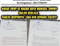 Kasus KDRT di Nagan Raya Mandek: Empat Bulan Berlalu, Publik Bertanya, “Ada Apa dengan Polisi?” –