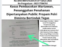 Kasus Pembacokan Wartawan, Penangguhan Penahanan Dipertanyakan Publik: Propam Polri Diminta Bertindak Tegas