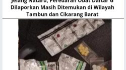 Jelang Nataru, Peredaran Obat Daftar G Dilaporkan Masih Ditemukan di Wilayah Tambun dan Cikarang Barat
