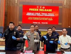 Satresmob Polri Berhasil Ringkus 3 Pelaku Perampokan Dengan Senpi Di Tulang Bawang Barat