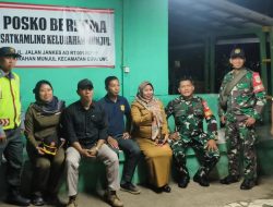 Perkuat Keamanan Wilayah, Koramil 07/Cipayung Gelar Patroli/Siskamling Keliling Bersama Komponen Pendukung.