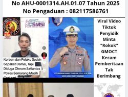 Viral Video Tudingan Penyidik Minta Rokok, GMOCT Kecam Pemberitaan Tak Berimbang: Polres Semarang Tegaskan Kasus Belum Selesai
