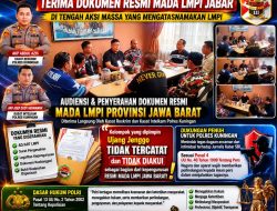 Kasat Reskrim dan Kasat Intelkam Polres Kuningan Terima Dokumen Resmi MADA LMPI Jabar, di Tengah Aksi Massa yang Mengatasnamakan LMPI Oleh Ujang Jenggo Cs