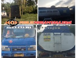 Dugaan Distribusi Solar Ilegal Kembali Mencuat Sebuah Mobil Tangki Biru Putih