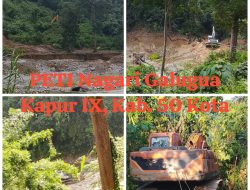 PETI Kebal Hukum, Tambang Emas Ilegal di Kab.50 Kota Beroperasi Terang-Terangan