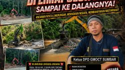 Dapat Laporan Anggota Media, GMOCT Sumbar Desak Usut Tuntas Tambang Emas Ilegal di Limapuluh Kota Sampai ke Dalangnya