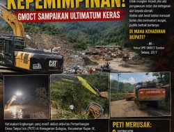 Pembiaran PETI di Limapuluh Kota Bukti Kegagalan Kepemimpinan, GMOCT Sampaikan Ultimatum Keras
