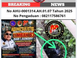 Agung Sulistio Soroti Dugaan Maraknya Limbah B3 Usaha Laundry di Pekalongan, Desak KLH RI dan DLH Bertindak Tegas