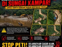 Tambang Emas Ilegal Merambah Cagar Alam di Sungai Kampar, GMOCT Minta Penegak Hukum Bertindak Tegas