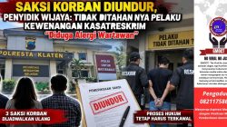 Saksi Korban Diundur, Penyidik Wijaya: Tidak Ditahan nya Pelaku Kewenangan Kasatreskrim untuk Menjawab, “Diduga Alergi Wartawan”