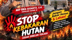 Polsek Kapur IX Gencarkan Himbauan Stop Bakar Hutan dan Lahan, Edukasi Masyarakat Cegah Karhutla