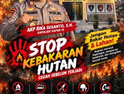 Polsek Kapur IX Gencarkan Himbauan Stop Bakar Hutan dan Lahan, Edukasi Masyarakat Cegah Karhutla