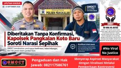 Diberitakan Tanpa Konfirmasi, Kapolsek Pangkalan Koto Baru Jadi Korban Narasi Sepihak