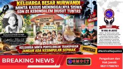 Keluarga Besar Nurwandi Minta Kasus Meninggalnya Siswa SDN 01 Kebondalem Diusut Tuntas