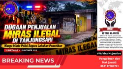 Dugaan Penjualan Miras Ilegal di Tanjungsari, Warga Minta Polisi Segera Lakukan Penertiban