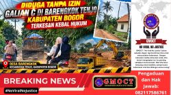 Diduga Tanpa Izin, Galian C di Barengkok Tenjo Kabupaten Bogor Terkesan Kebal Hukum