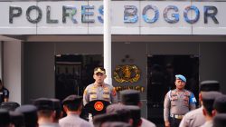 *Polres Bogor Gelar Apel Kesiapsiagaan Pengamanan Penyekatan Jelang Dua Tahun Pemerintahan Prabowo-Gibran*